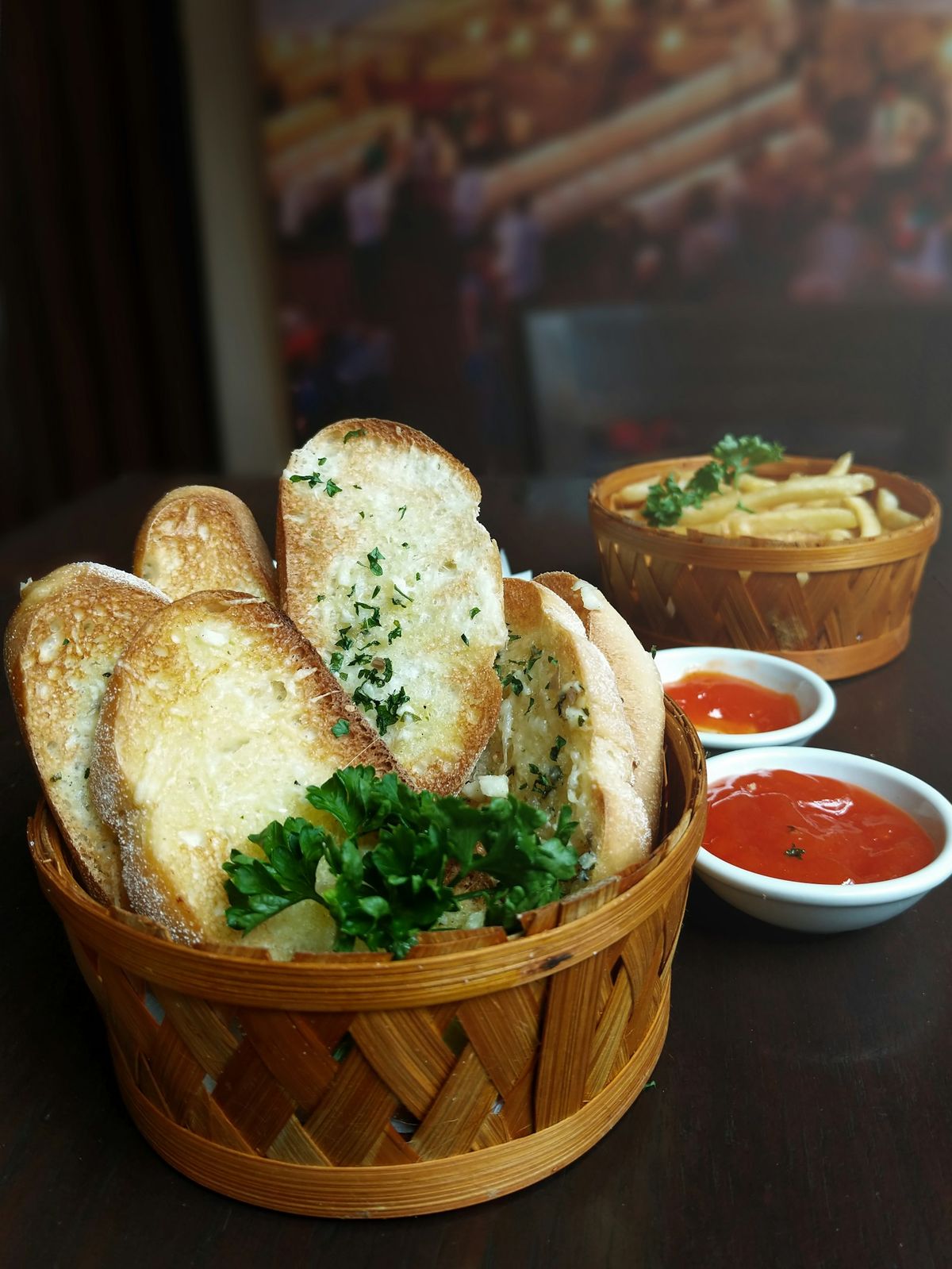 Garlic Cheese Bread (stock photo placeholder)
